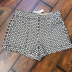 NWT J Crew Punched Out Black Cream Shorts
